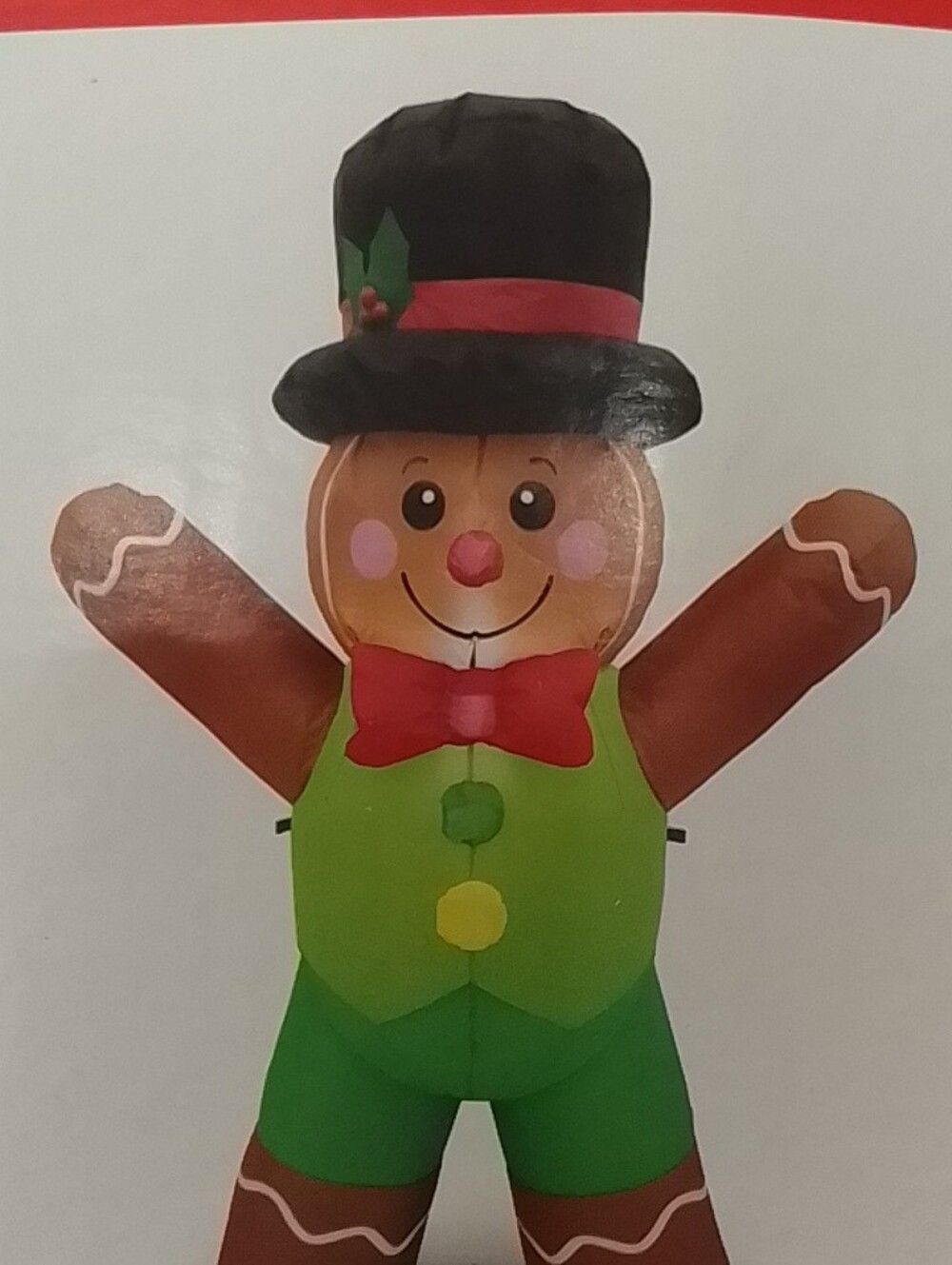 4ft Inflatable Gingerbread Man